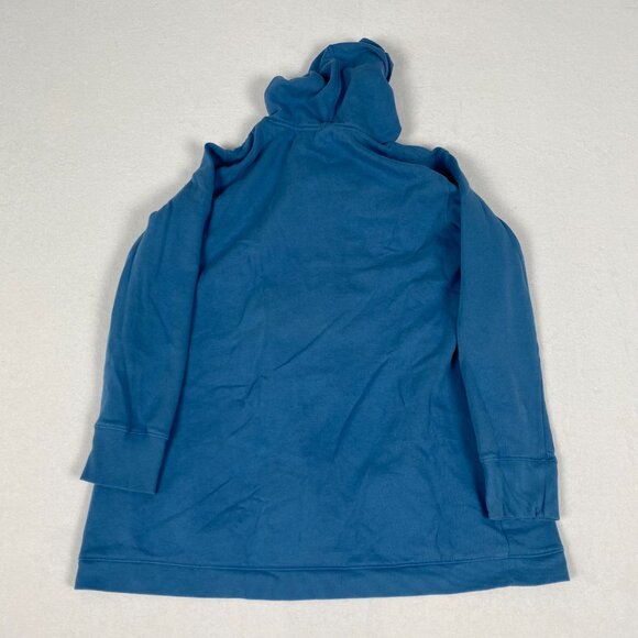 Old Navy Maternity Cross-Front Nursing Blue Cotton Blend Pullover Hoodie Large - Picture 2 of 6